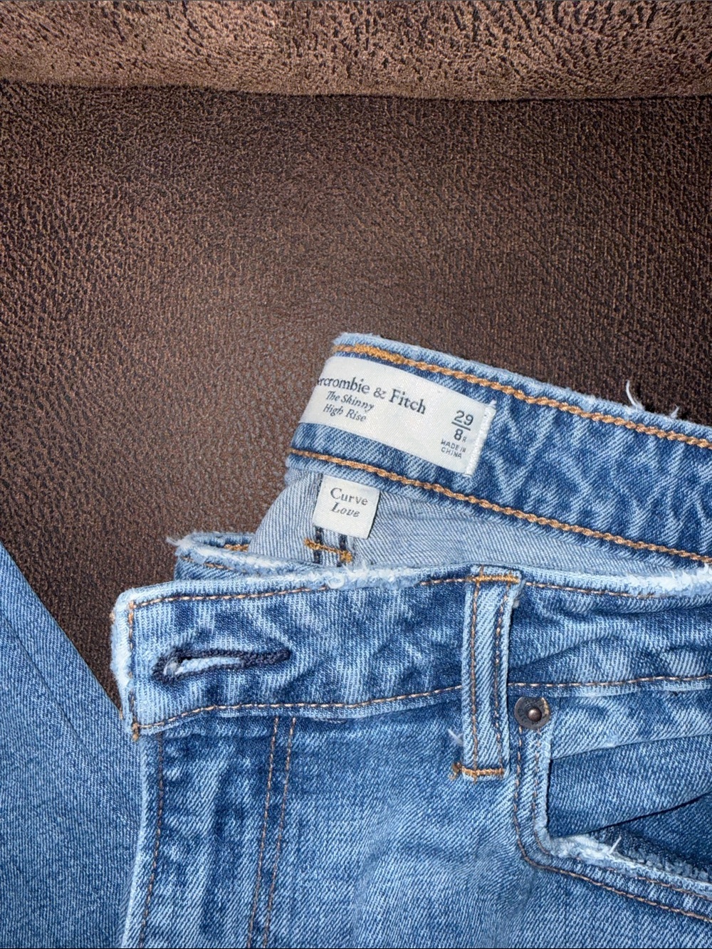 Abercrombie & fitch Light Wash High-Rise Straight Jeans - Picture 2 of 4